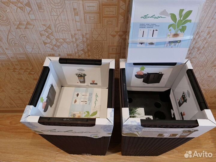 Кашпо с автополивом lechuza cubico 30 новое