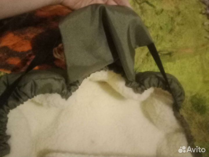 Конверт зимний на меху в коляску