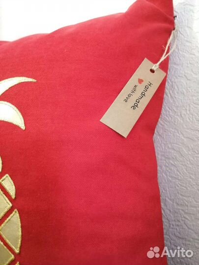 Интерьерная подушка ручной работы