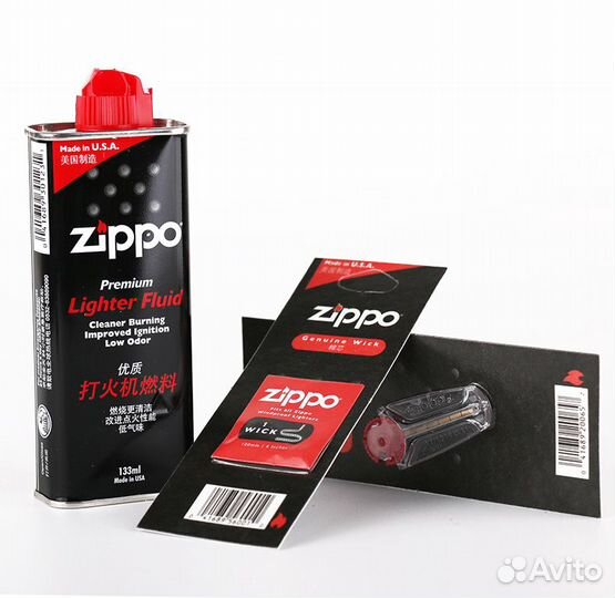 Zippo Кремни Фитиль Вата Канистра Топливо Бензин
