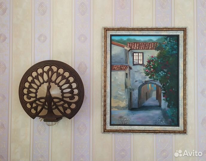 Картина городской пейзаж в раме 30х40