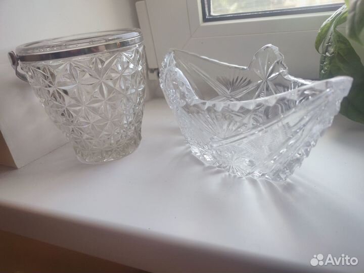 Ваза хрустальная