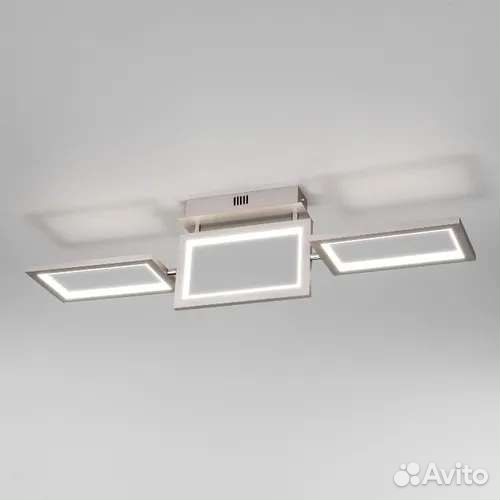 Люстра. Светильник потолочный матовое серебро