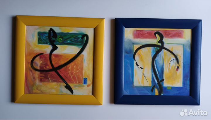 Постеры в рамке со стеклом