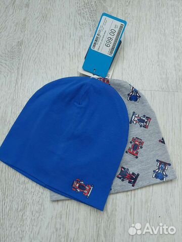 Шапки для мальчика новые(набор из 2х)