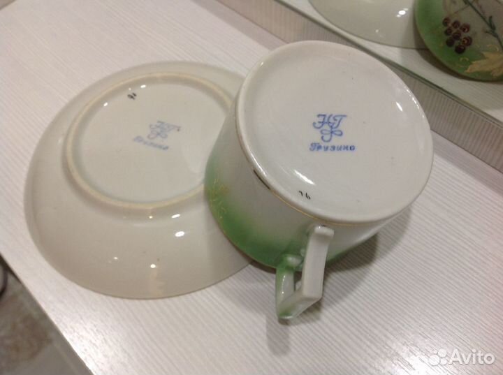 Чайная пара. нгф Грузино 1920-е годы.Ранние Советы