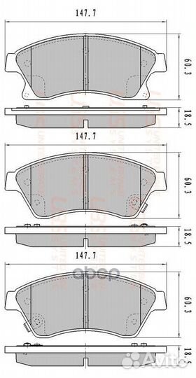 Тормозные колодки opel astra J 09/12/14/mokk