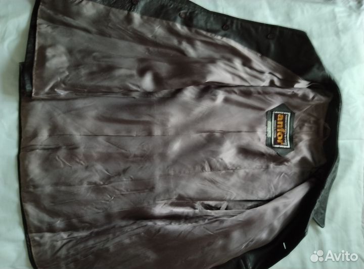 Кожаная куртка пиджак винтаж