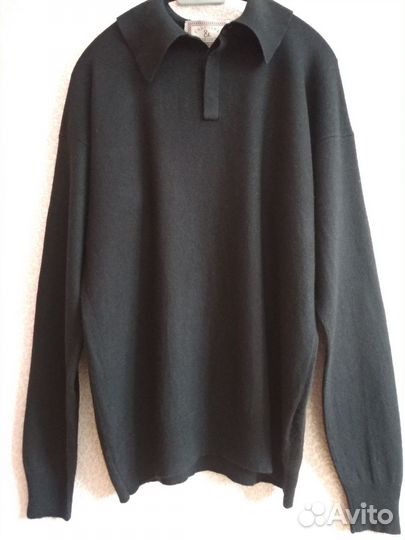 Джемпер Поло 55% шёлк 45% кашемир размер 46 48 50