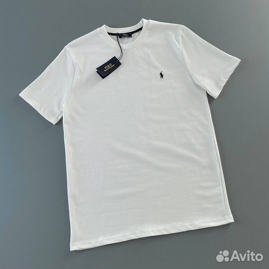 Футболка polo ralph lauren белая