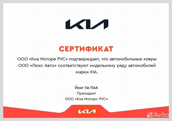 3D Коврики KIA Carnival 4 из Экокожи