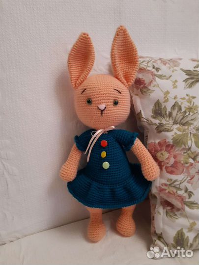 Мягкая игрушка заяц ручная работа