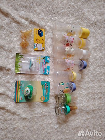 Бутылки, соски, пустышки