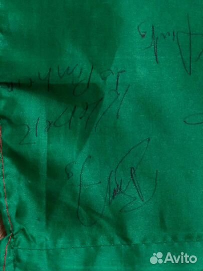 Флаг Португалии с автографами футболистов сборной