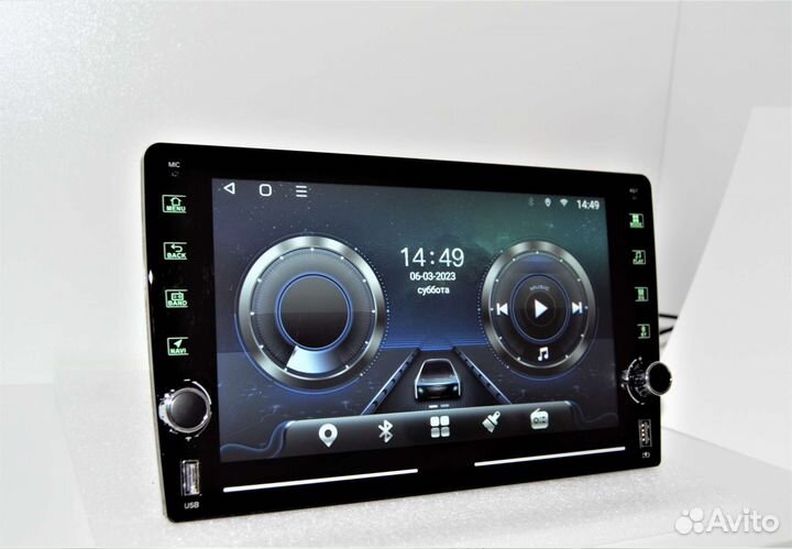 Андроид магнитола 10 дюйм с крутилками