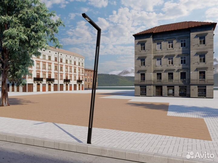 Столб Освещения фонарь уличный