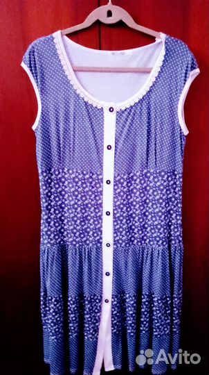 Халат женский, хлопок,52 раз