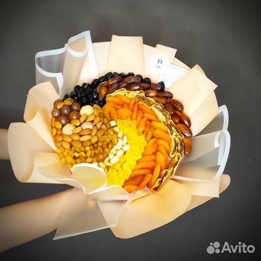 Букет-гигант с сухофруктами.подарок с сухофруктами