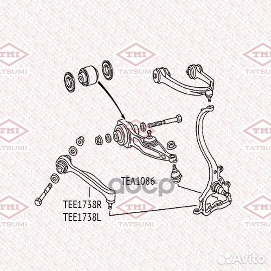 Рычаг подвески перед лев TEE1738L tatsumi