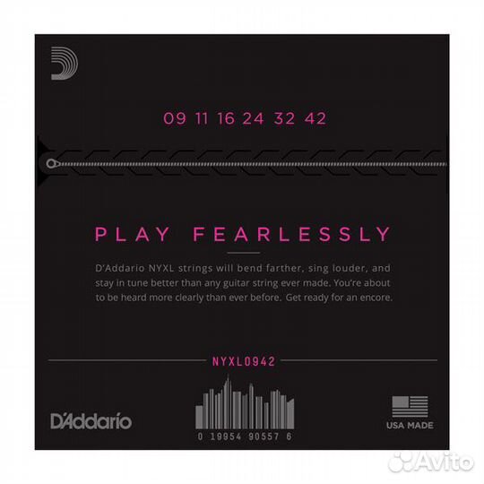 Nyxl Струны для электрогитары D'Addario nyxl0942