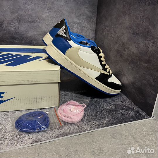 Кроссовки Nike air jordan 1 low travis scott