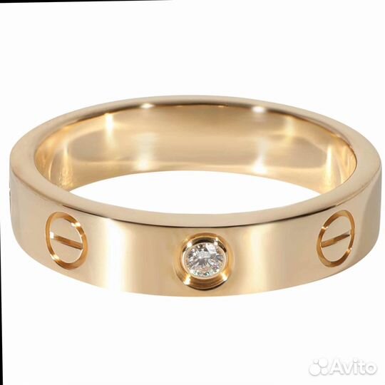 Кольцо Cartier Love из желтого золота 0,02 ct