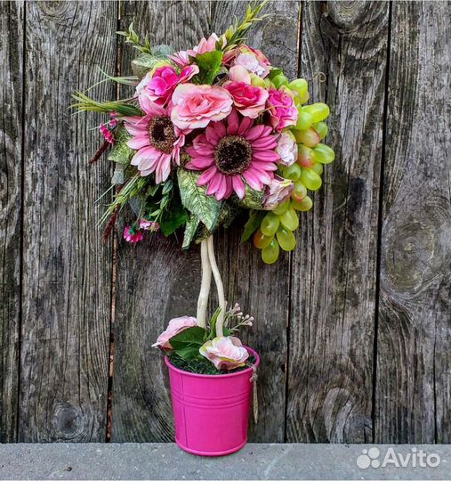 Топиарий. Искусственные цветы