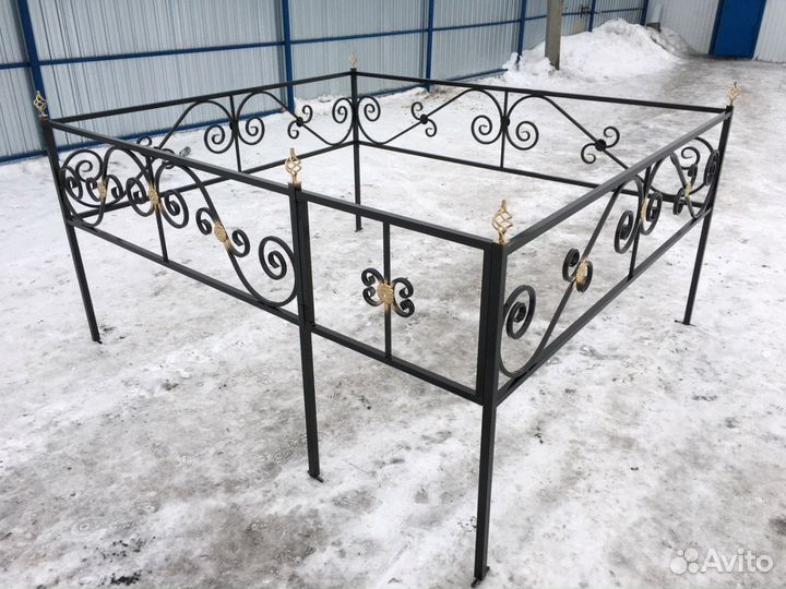 Оградки ритуальные на кладбище, могилу в наличии