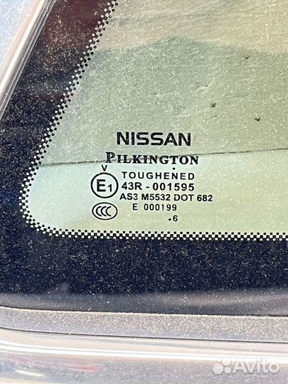 Стекло заднее правое глухое Nissan Qashqai 2 J11