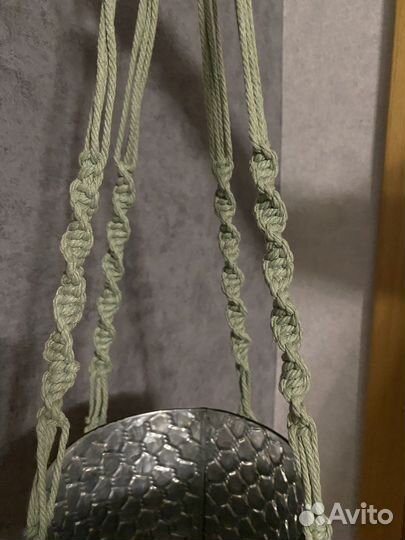 Кашпо макраме подвесное