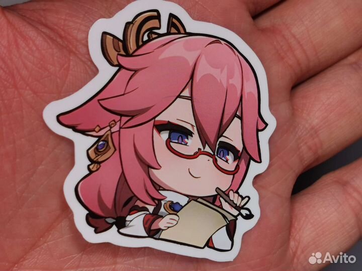 Наклейки genshin impact