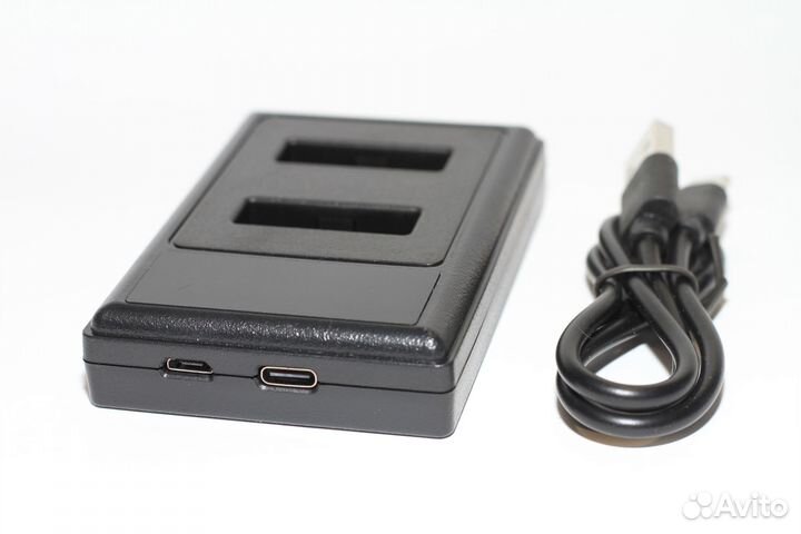 Зарядное устройство двойное для Sony NP-BX1 USB