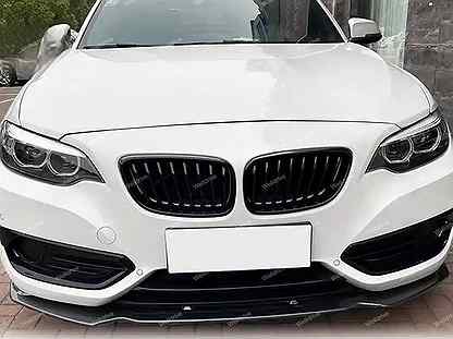 Губа передняя BMW 2 F22 F23 черный