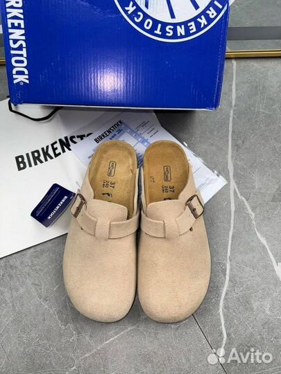 Birkenstock сабо натуральная замша