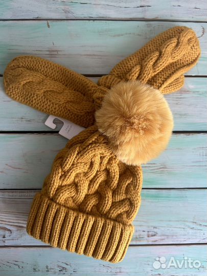Шапка варежки Next новые 5-6 лет