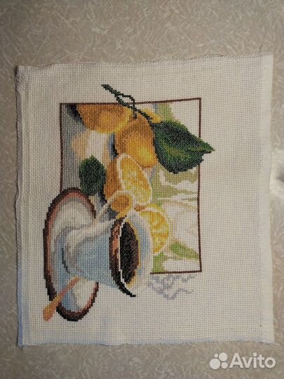 Картина вышитая крестом ручная работа