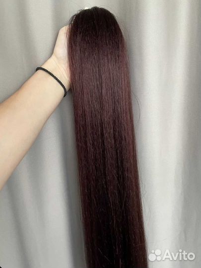 Волосы на резинке шиньон