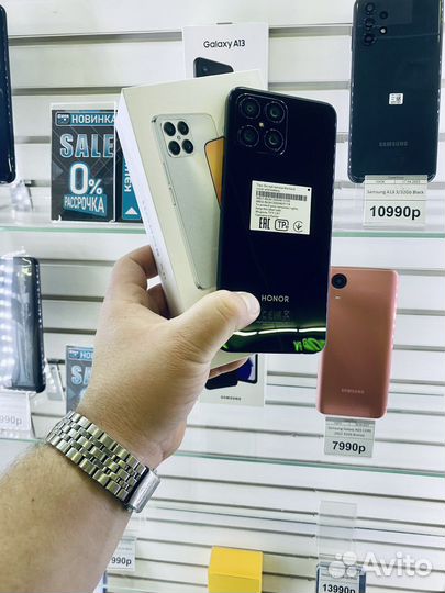 Honor X8 6/128 GB Black Новый