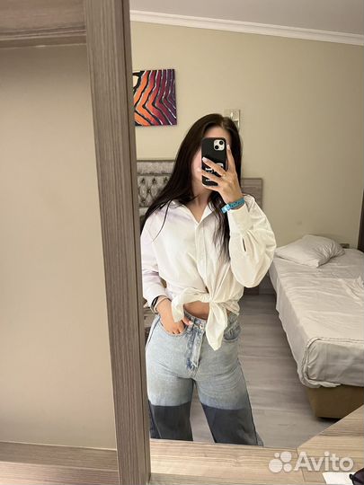 Джинсы широкие