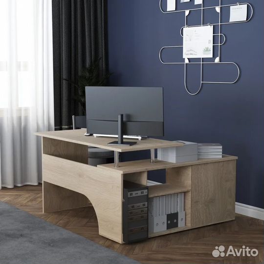 Стол компьютерный Алькор дуб сонома новый