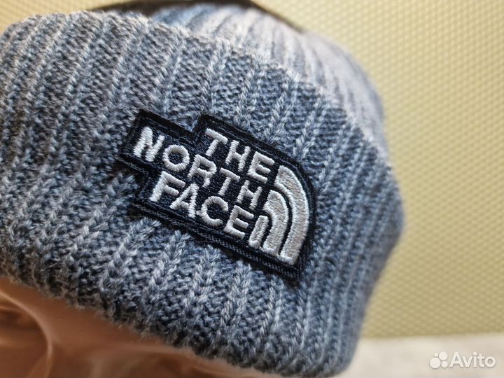 Шапка The North Face серого цвета