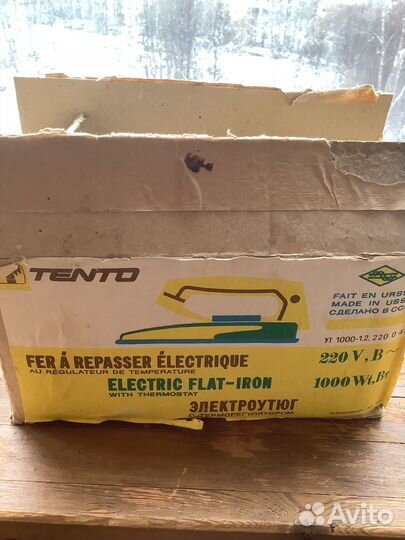 Утюг с терморегулятором новый СССР