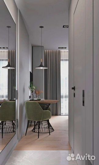 Дизайнерский ремонт квартиры студии