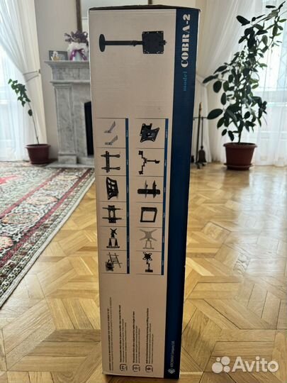 Универсальный потолочный кронштейн Kromax Cobra-2