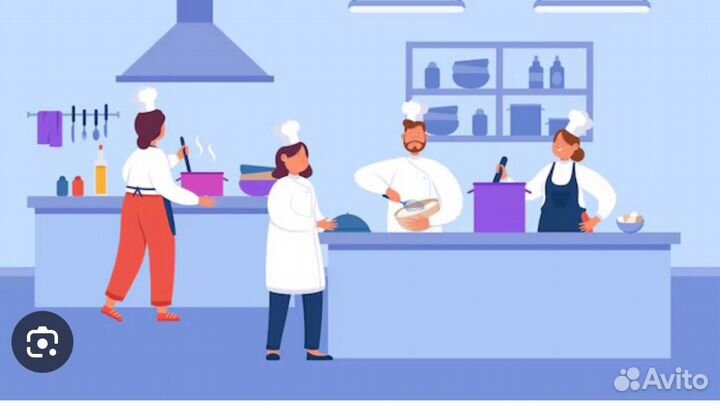 Сотрудники в столовую