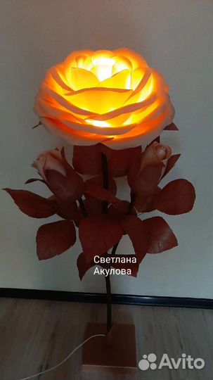 Светильник роза