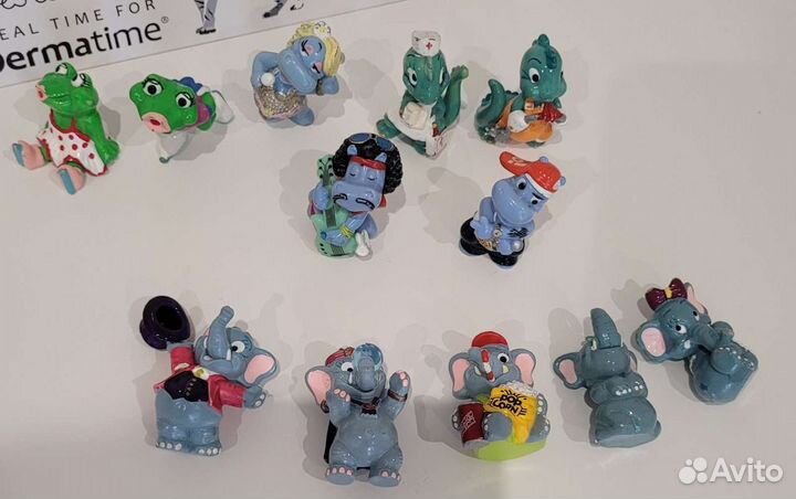 Игрушки киндер из 90х и растишка