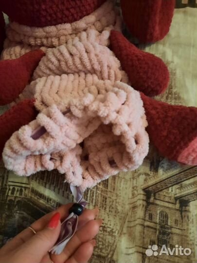 Вязаные игрушки зайка