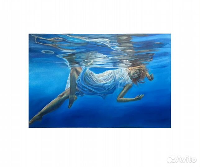 Картина маслом на холсте 60х90. В объятьях сна