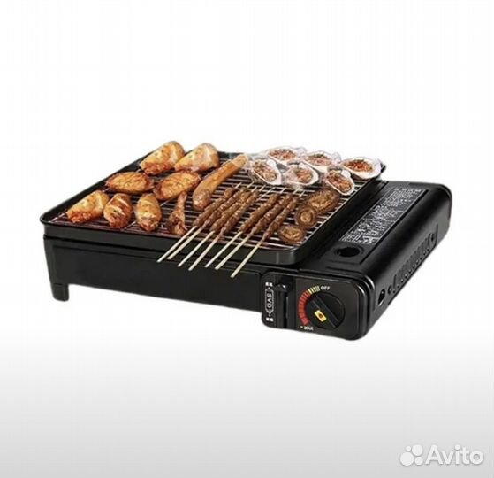 Туристическая плита гриль газовая
